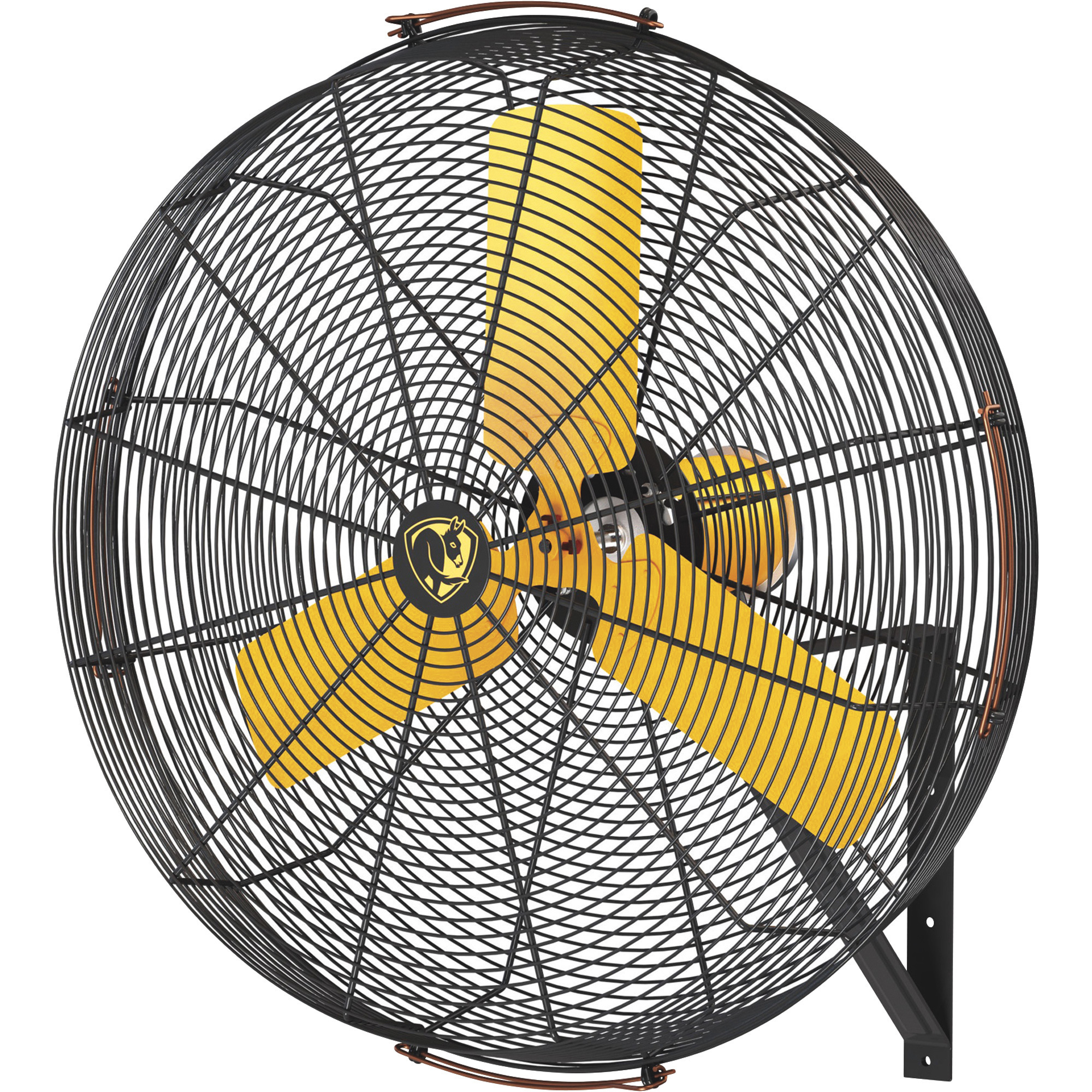 Big Ass Aireye Wall-Mount Fan, Yellow/Black, 30in., 11 RPM, Model# F-AE1-3001L13S34